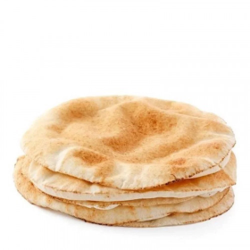 خبز عربي أبيض 5 أرغفة 340g