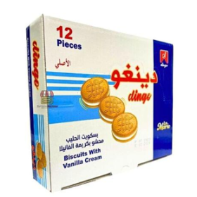 بسكويت دينغو بكريمة الفانيلا 12 قطعة