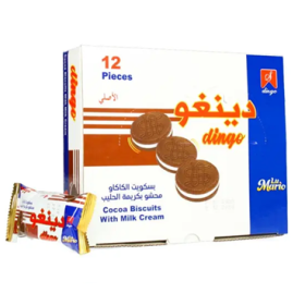 بسكويت دينجو بالحليب والكاكاو 12 قطعة